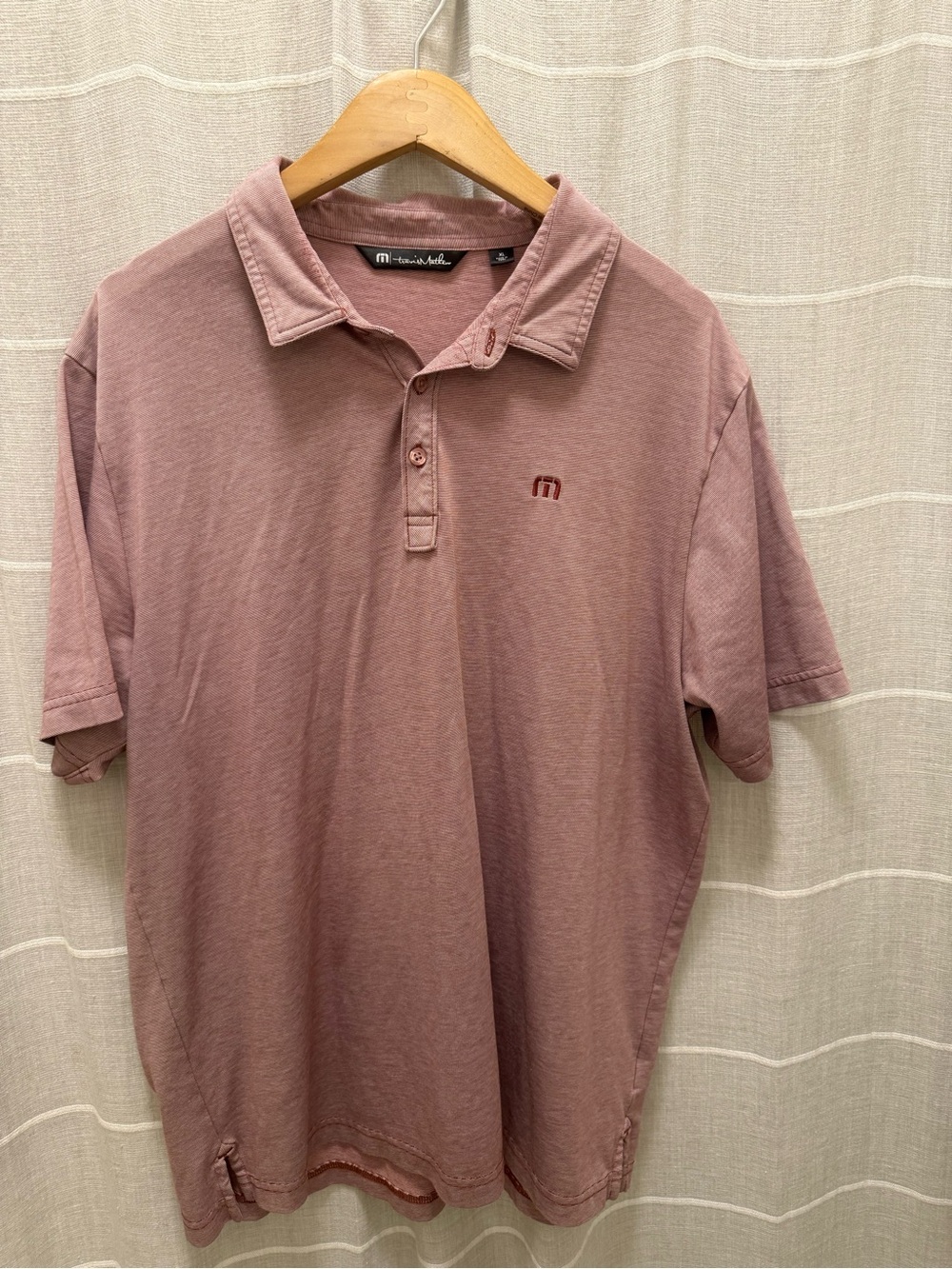 Travis Mathew Mauve Short-Sleeve Polo